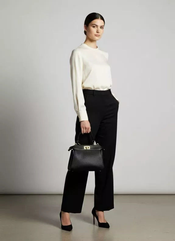 Sacs à main en cuir véritable noir