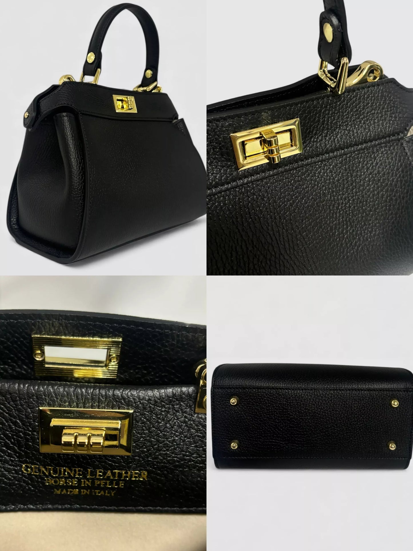 Sacs à main en cuir véritable blanc