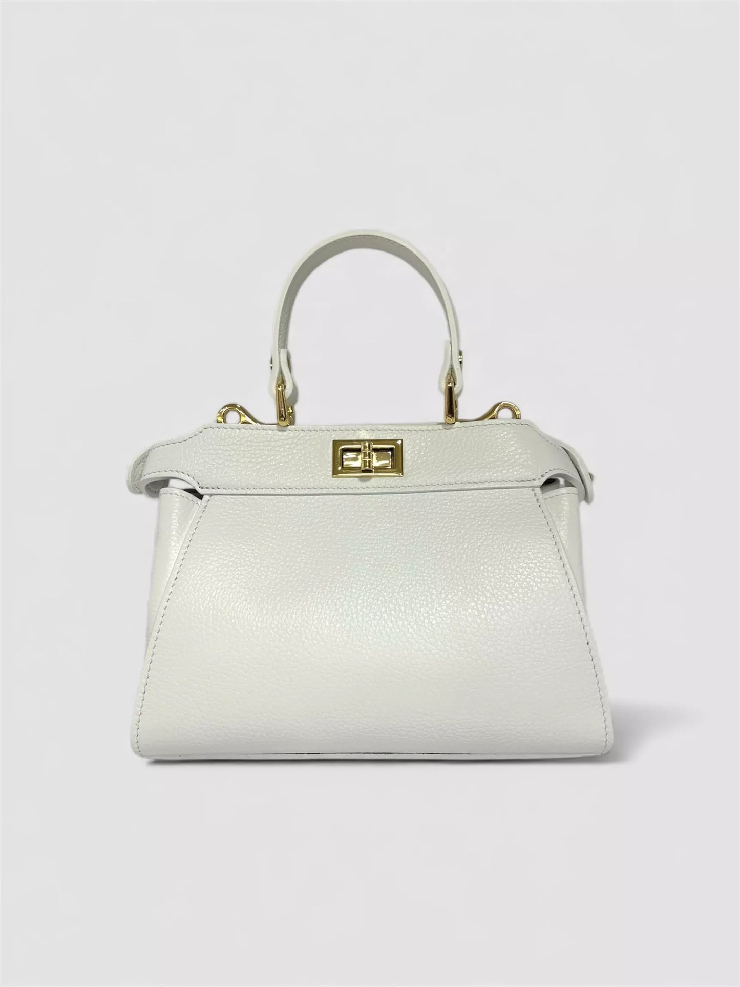 Sacs à main en cuir véritable blanc